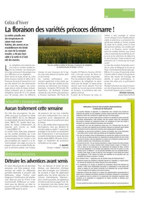 La floraison des variétés précoces démarre! La floraison des variétés précoces démarre!