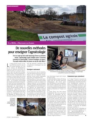 De nouvelles méthodespour enseigner l’agroécologie