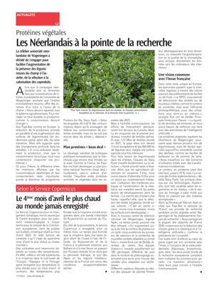 Les Néerlandais à la pointe de la recherche Les Néerlandais à la pointe de la recherche