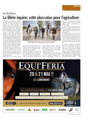 La filière équine, cette plus-value pour l’agriculture La filière équine, cette plus-value pour l’agriculture