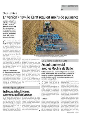 Accord commercial avec les Moulins de Statte Accord commercial avec les Moulins de Statte