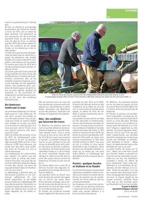 L’humidité et la fraîcheur pèsent sur les travaux…et les cultures