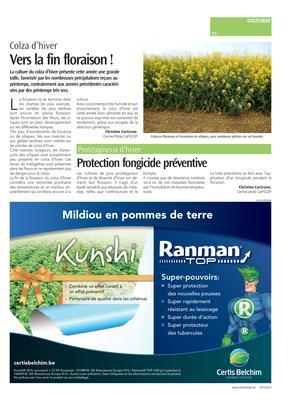 Protection fongicide préventive Protection fongicide préventive