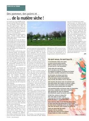 … de la matière sèche! … de la matière sèche!