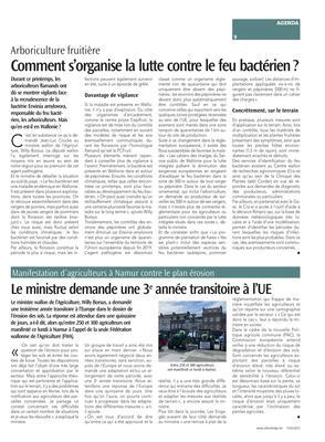 Comment s’organise la lutte contre le feu bactérien? Comment s’organise la lutte contre le feu bactérien?