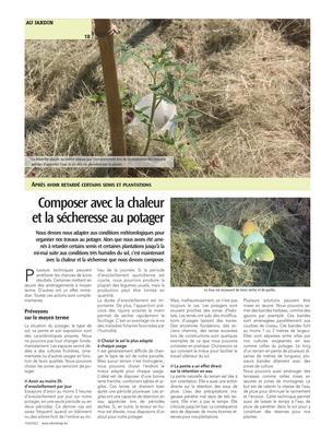 Composer avec la chaleuret la sécheresse au potager Composer avec la chaleuret la sécheresse au potager
