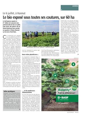 Le bio exposé sous toutes ses coutures, sur 60 ha Le bio exposé sous toutes ses coutures, sur 60 ha