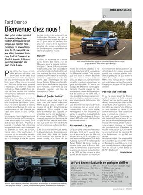 Le Ford Bronco Badlands en quelques chiffres Le Ford Bronco Badlands en quelques chiffres