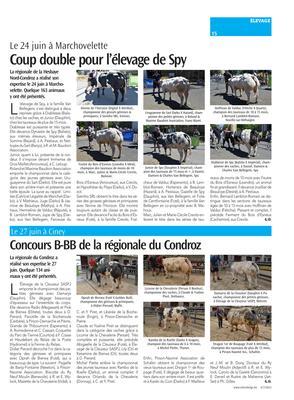 Coup double pour l’élevage de Spy Coup double pour l’élevage de Spy