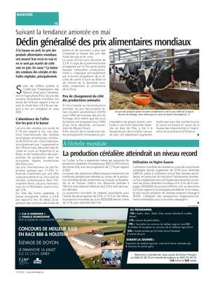 La production céréalière atteindrait un niveau record La production céréalière atteindrait un niveau record