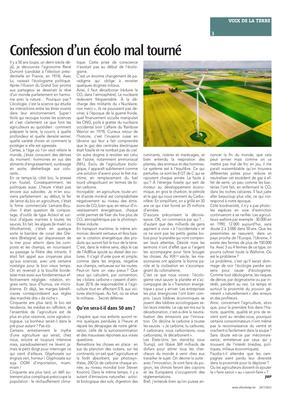 Confession d’un écolo mal tourné Confession d’un écolo mal tourné