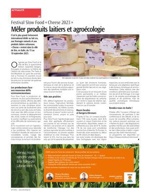 Mêler produits laitiers et agroécologie Mêler produits laitiers et agroécologie