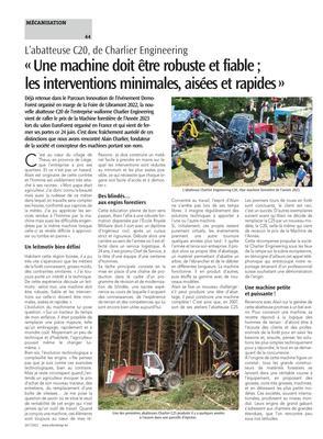 «Une machine doit être robuste et fiable;les interventions minimales, aisées et rapides» «Une machine doit être robuste et fiable;les interventions minimales, aisées et rapides»