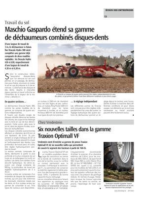 Maschio Gaspardo étend sa gammede déchaumeurs combinés disques-dents Maschio Gaspardo étend sa gammede déchaumeurs combinés disques-dents