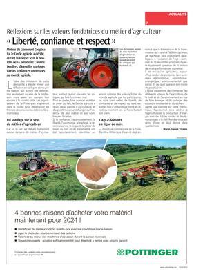 «Liberté, confiance et respect»