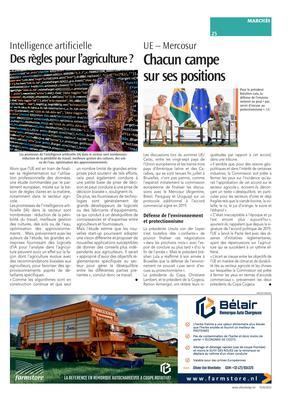 Des règles pour l’agriculture? Des règles pour l’agriculture?