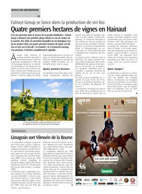 Quatre premiers hectares de vignes en Hainaut Quatre premiers hectares de vignes en Hainaut