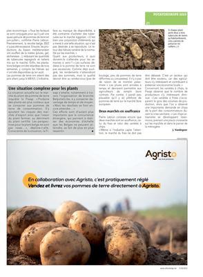 Dès l’entame de la saison,les nerfs des patatiersont été mis à rude épreuve Dès l’entame de la saison,les nerfs des patatiersont été mis à rude épreuve