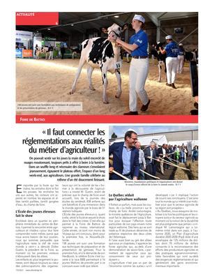 «Il faut connecter les réglementations aux réalités du métier d’agriculteur!» «Il faut connecter les réglementations aux réalités du métier d’agriculteur!»