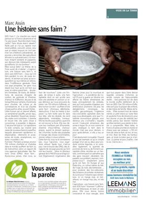 Une histoire sans faim? Une histoire sans faim?