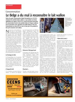 Le Belge a du mal à reconnaître le lait wallon Le Belge a du mal à reconnaître le lait wallon