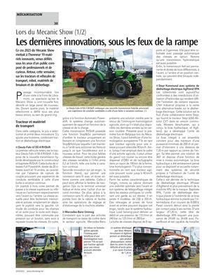 Les dernières innovations, sous les feux de la rampe