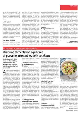 Pour une alimentation équilibrée et plaisante, relevant les défis sociétaux Pour une alimentation équilibrée et plaisante, relevant les défis sociétaux