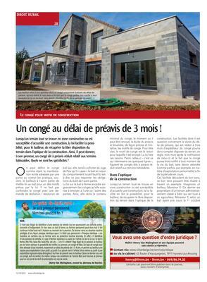 Un congé au délai de préavis de 3 mois! Un congé au délai de préavis de 3 mois!
