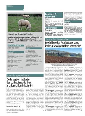 De la gestion intégrée des pathogènes du buis à la formation initiale P1 De la gestion intégrée des pathogènes du buis à la formation initiale P1