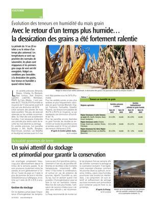 Un suivi attentif du stockageest primordial pour garantir la conservation Un suivi attentif du stockageest primordial pour garantir la conservation