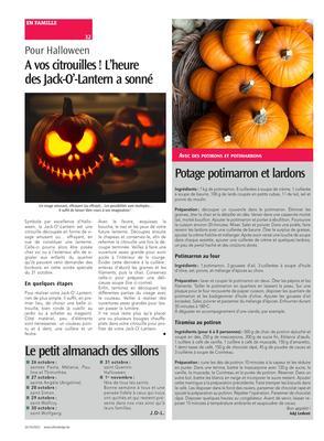 Potage potimarron et lardons Potage potimarron et lardons