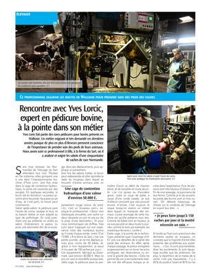 Rencontre avec Yves Lorcic, expert en pédicure bovine,à la pointe dans son métier Rencontre avec Yves Lorcic, expert en pédicure bovine,à la pointe dans son métier