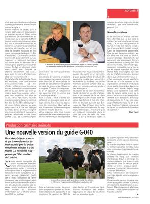 Une nouvelle version du guide G-040 Une nouvelle version du guide G-040