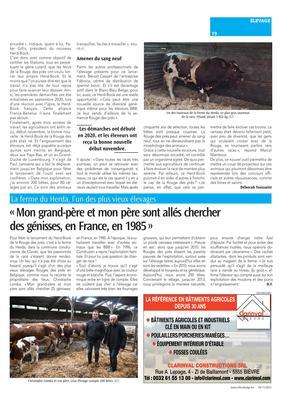 «Mon grand-père et mon père sont allés chercher des génisses, en France, en 1985» «Mon grand-père et mon père sont allés chercher des génisses, en France, en 1985»