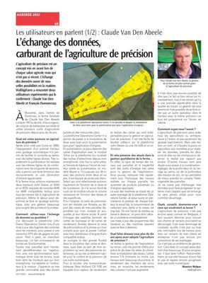 L’échange des données,carburant de l’agriculture de précision L’échange des données,carburant de l’agriculture de précision