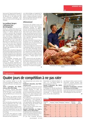 Quatre jours de compétition à ne pas rater Quatre jours de compétition à ne pas rater