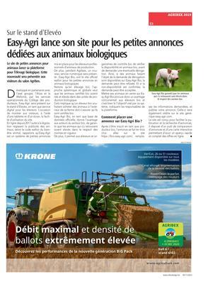 Easy-Agri lance son site pour les petites annonces dédiées aux animaux biologiques Easy-Agri lance son site pour les petites annonces dédiées aux animaux biologiques
