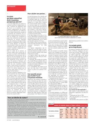 Vers un déclin du statut? Vers un déclin du statut?