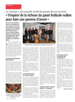 «S’inspirer de la richesse du passé fruiticole wallonpour faire une pomme d’avenir» «S’inspirer de la richesse du passé fruiticole wallonpour faire une pomme d’avenir»