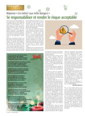 Se responsabiliser et rendre le risque acceptable Se responsabiliser et rendre le risque acceptable