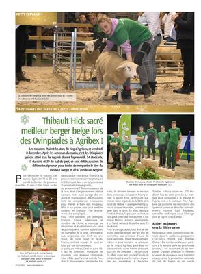 Thibault Hick sacré meilleur berger belge lors des Ovinpiades à Agribex! Thibault Hick sacré meilleur berger belge lors des Ovinpiades à Agribex!