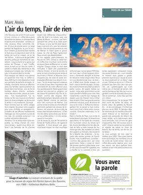 L’air du temps, l’air de rien L’air du temps, l’air de rien