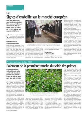Signes d’embellie sur le marché européen Signes d’embellie sur le marché européen