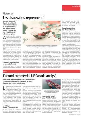 L’accord commercial UE-Canada analysé L’accord commercial UE-Canada analysé