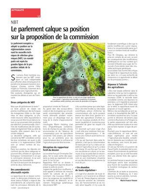 Le parlement calque sa positionsur la proposition de la commission Le parlement calque sa positionsur la proposition de la commission