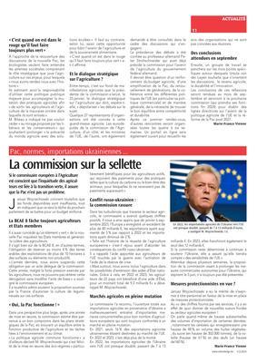La commission sur la sellette La commission sur la sellette