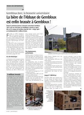 La bière de l’Abbaye de Gemblouxest enfin brassée à Gembloux! La bière de l’Abbaye de Gemblouxest enfin brassée à Gembloux!