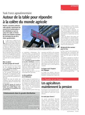 Les agriculteursmaintiennent la pression Les agriculteursmaintiennent la pression