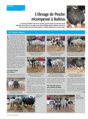 L’élevage de Pescherécompensé à Baileux L’élevage de Pescherécompensé à Baileux