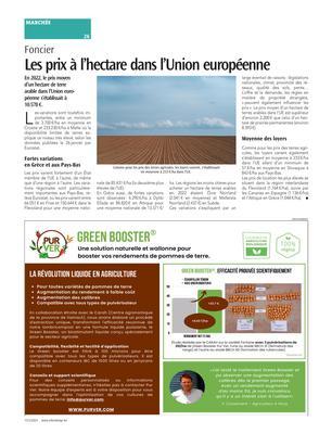 Les prix à l’hectare dans l’Union européenne Les prix à l’hectare dans l’Union européenne